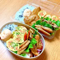 夫と次女のお弁当🍱🍙