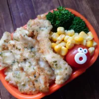 漢の…次女用🍱サクサク鶏天丼弁当|ᵏᵒᵘさん
