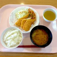 新米ごはん、イカフライ、スパゲティーソテー、味噌汁(白菜・にんじん)|syasyo9_biyoriさん