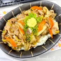 🐷🥬豚肉と白菜の和風あんかけご飯🍄‍🟫🍚|TakeBooさん