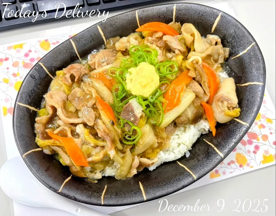 🐷🥬豚肉と白菜の和風あんかけご飯🍄‍🟫🍚|TakeBooさん