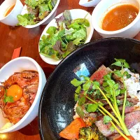 ローストビーフ丼 和牛ステーキ丼|gohan♡さん