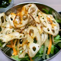 レンコン水菜サラダ|みーさん