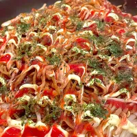 おっさん飯　お好み焼き|ひげおやじさん