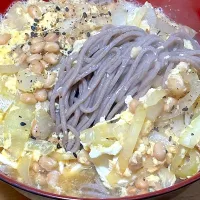 かき玉なっとう玉葱蕎麦|Makokoさん