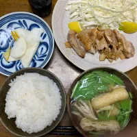 夕食　チキンガーリックソテー|ATさん