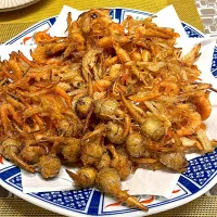 がらえびのかき揚げとぐあいの唐揚げ|amiさん