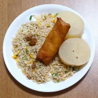 炒飯、大根煮、春巻き|ナナさん