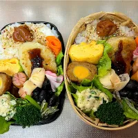 #毎日のお弁当記録。アジフライ、春菊黒豆あえなど。| じゅんちゃんさん