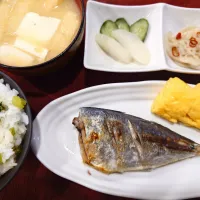 鯵の塩焼き定食|伊藤央さん
