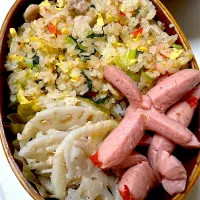 大根の葉っぱの炒飯弁当|あささん
