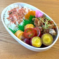 豚肉豆苗炒め弁当|たまさん