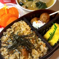 焼き鯖ご飯と豚汁ポット弁当|KUMIさん