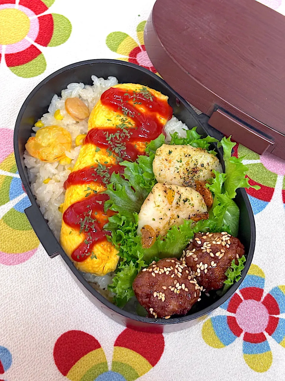 オムレツ弁当|Chiharϋnさん