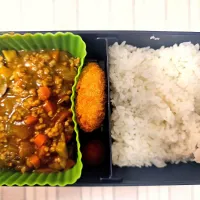 キーマカレーライス❤️旦那さんお弁当❤️|かおるcitronさん