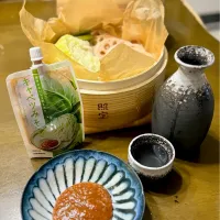 キャベツとお野菜の蒸籠蒸しをキャベツみそで|ナガマンさん