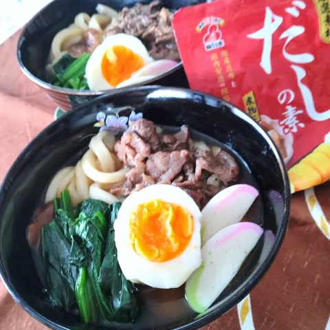 「だしの素　80g」を使ってみたSnapdishの料理・レシピ写真:肉うどん