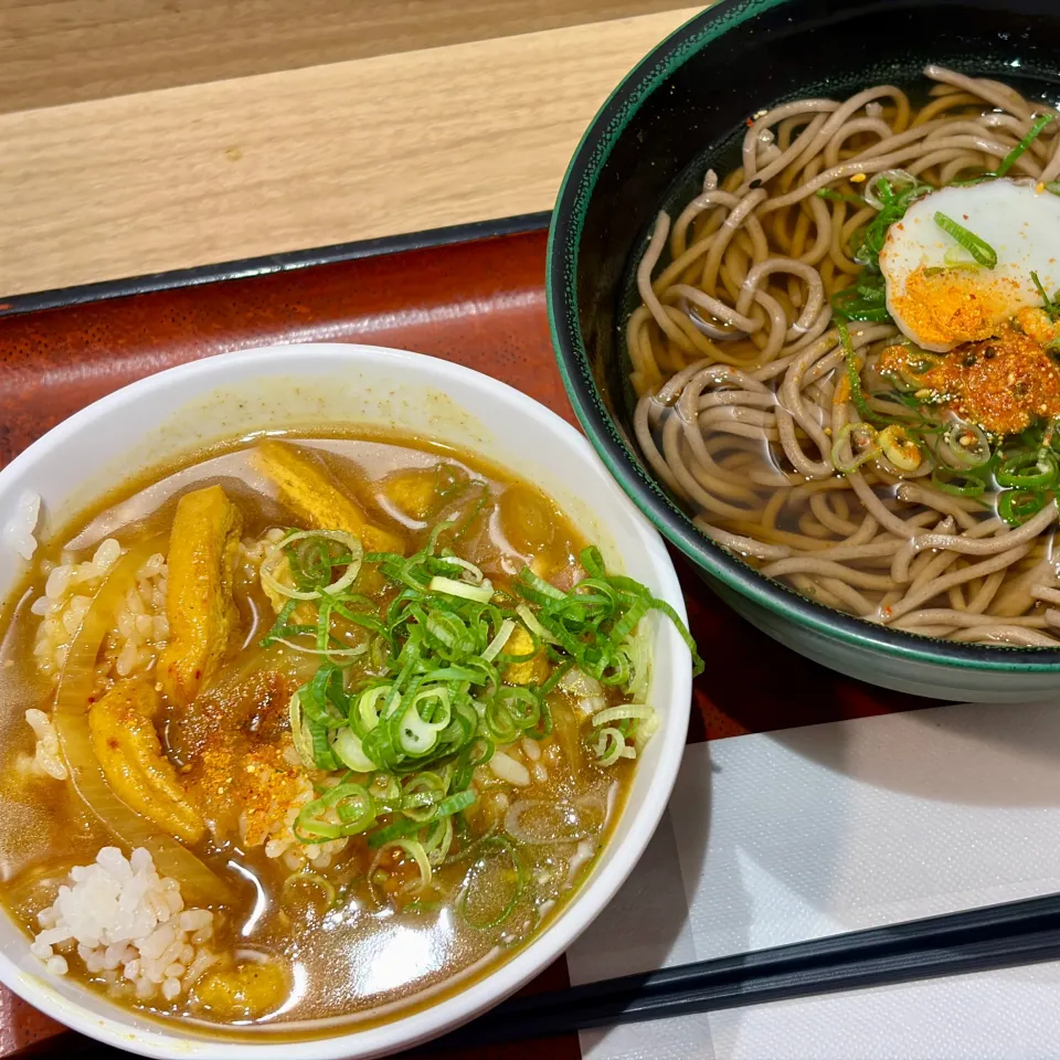 咖喱丼＆掛け蕎麦|にゃあ（芸名）さん