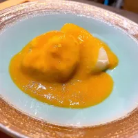 渡り蟹のしんじょうとカブの蟹の甲羅のソース|Naotake Yosimuraさん