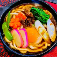 ✩.*˚牛すじ味噌煮込みうどん|ゆきえもんさん