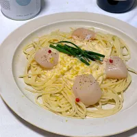ホタテ貝柱のレモンクリーム・スパゲッティ|KimaLABOさん