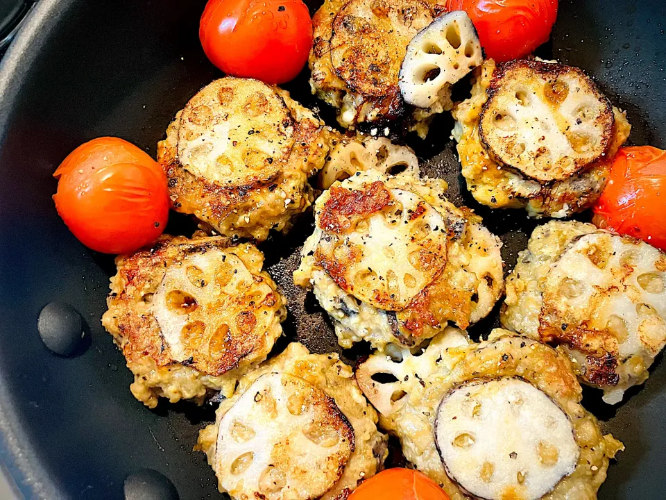 れんこん洋風はさみ焼き|ご飯はん♪さん