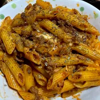 ペンネチーズアラビアータ風|たまさん