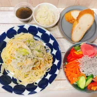 シラスと長ネギのパスタ|chou  chouさん