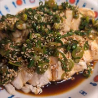 余った鶏むね肉で作ったよだれ鶏(*´ω`*)|光牙さん