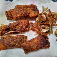 ニシンの竜田揚げ失敗作|よっちびやばんぶーさん