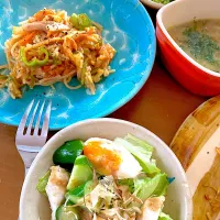 2日目ランチ♡グルテンフリーパスタのナポリタン🍅|さくたえさん