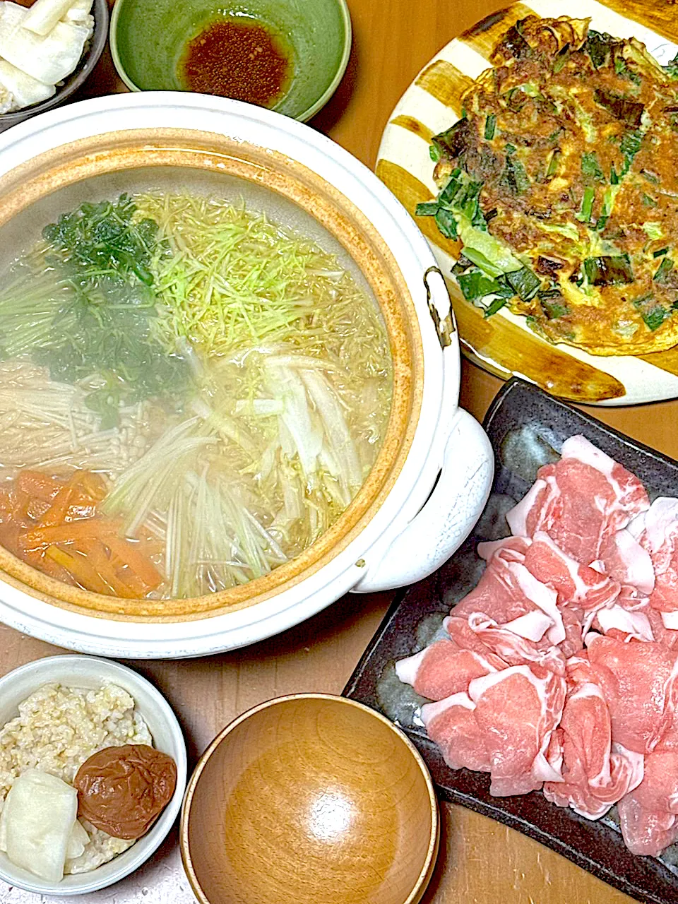 エバラ柑橘醤油つゆde野菜巻きしゃぶしゃぶ実食🤤|さくたえさん