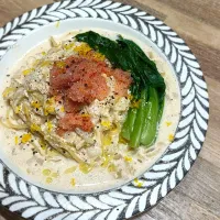 明太子のスープスパ|ファンメイ🌺さん