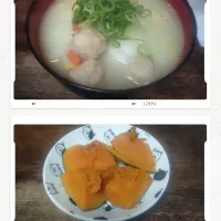 鶏白湯塩うどんとかぼちゃの煮物|にんにくと唐辛子が特に好き❤️(元シャリマー)さん