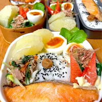 家族お弁当🍱(*ฅ́˘ฅ̀*)♡︎❤️| ふみぃさん