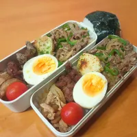 次男弁当&おにぎり