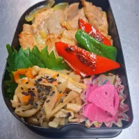 🐷豚の生姜焼き弁当🐷|ゆきさんさん