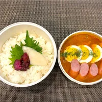 高校生息子のお弁当🍱 カレーライス弁当🍱|Snow10さん