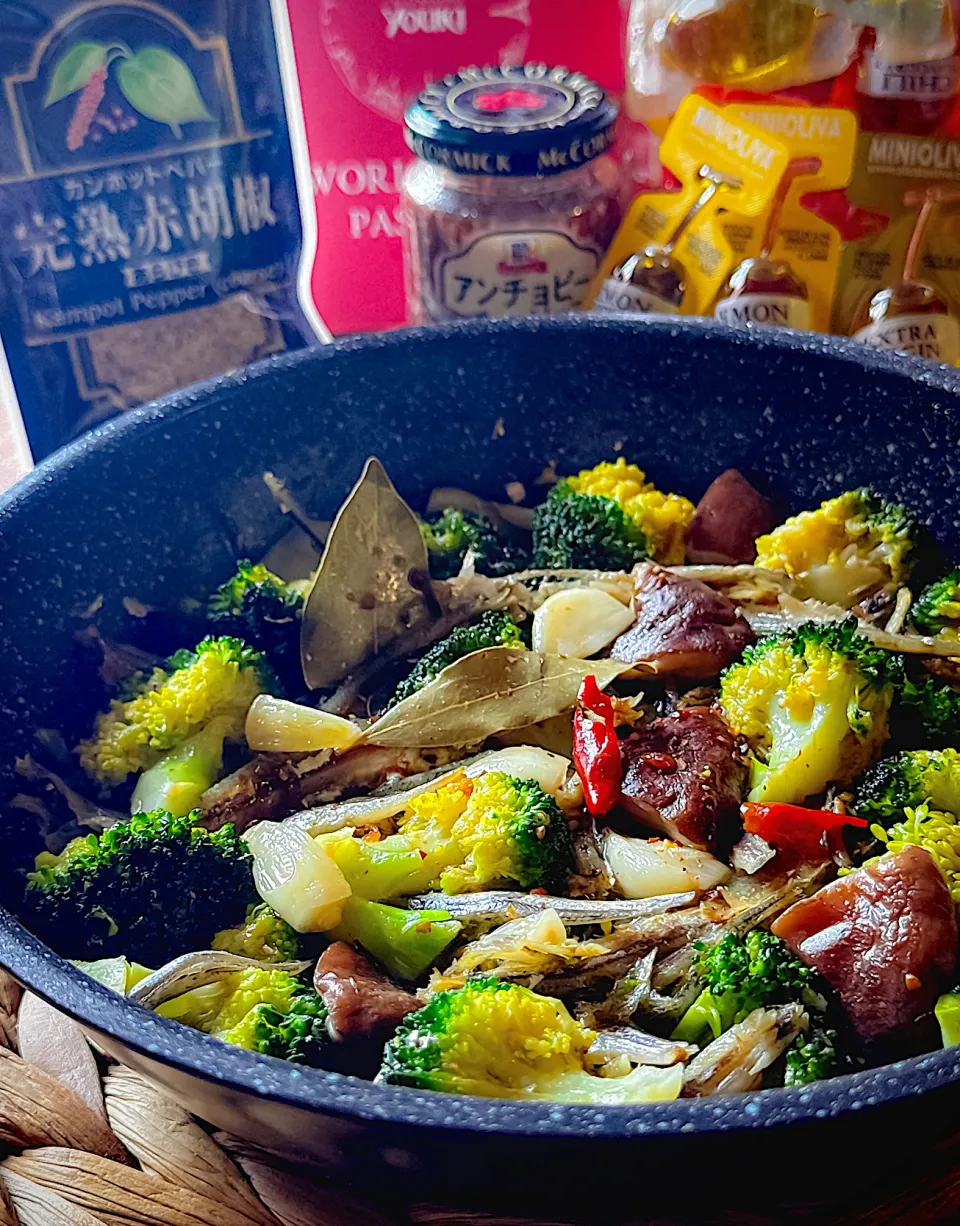 🐟だし殼でアヒージョスープ🐟|にゃんぺこさん