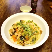 葉っぱクリームパスタ| プチテンよすさん