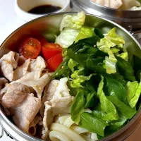 豚バラしゃぶしゃぶサラダうどん弁当|KUMIさん