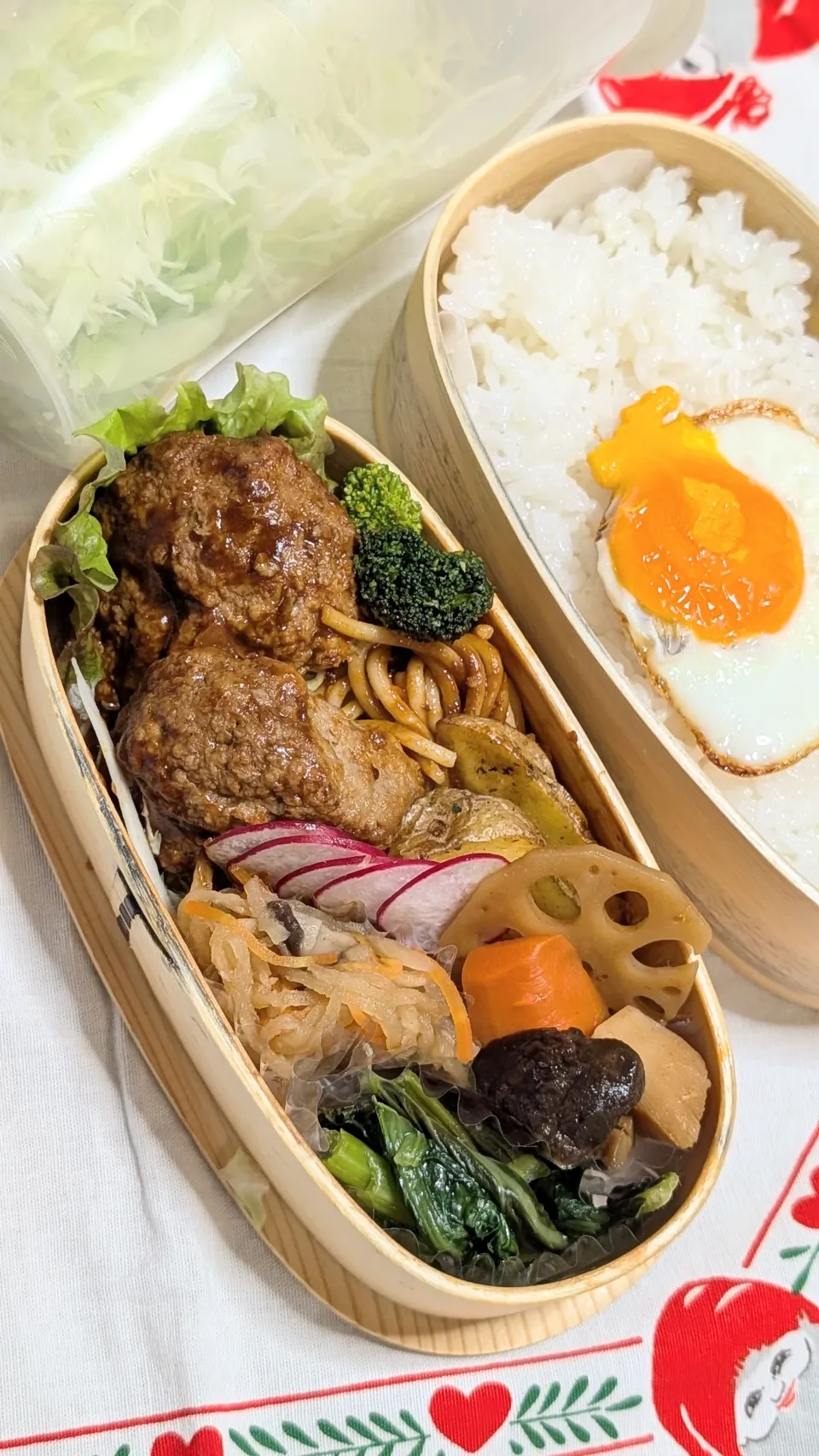 本日のお弁当〜ハンバーグ弁当|f.1125beさん