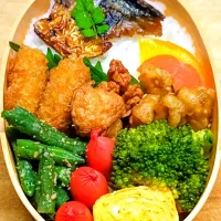 焼き鯖弁当🍱|にゃん(=^・^=)さん