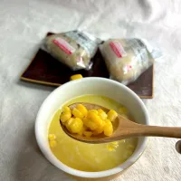 インスタントスープにコーン|かっちゃん杉さん