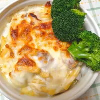 マカロニグラタン|のばーきさん