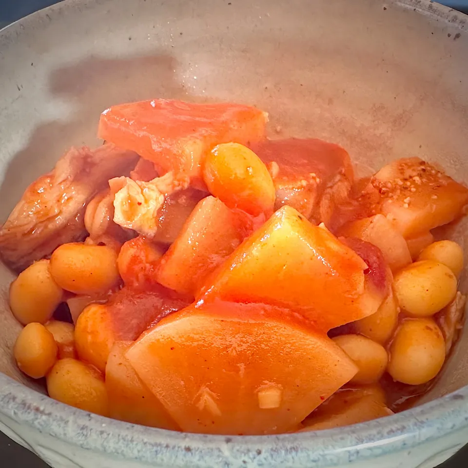 🇪🇸 Potaje de soja（ポタヘ・デ・ソハ） 大豆の煮込み|くまちゃんさん