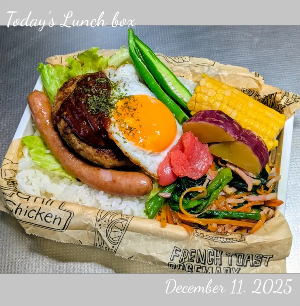 🍽️🇩🇪 ハンバーグ弁当 🇺🇸🍽️|TakeBooさん