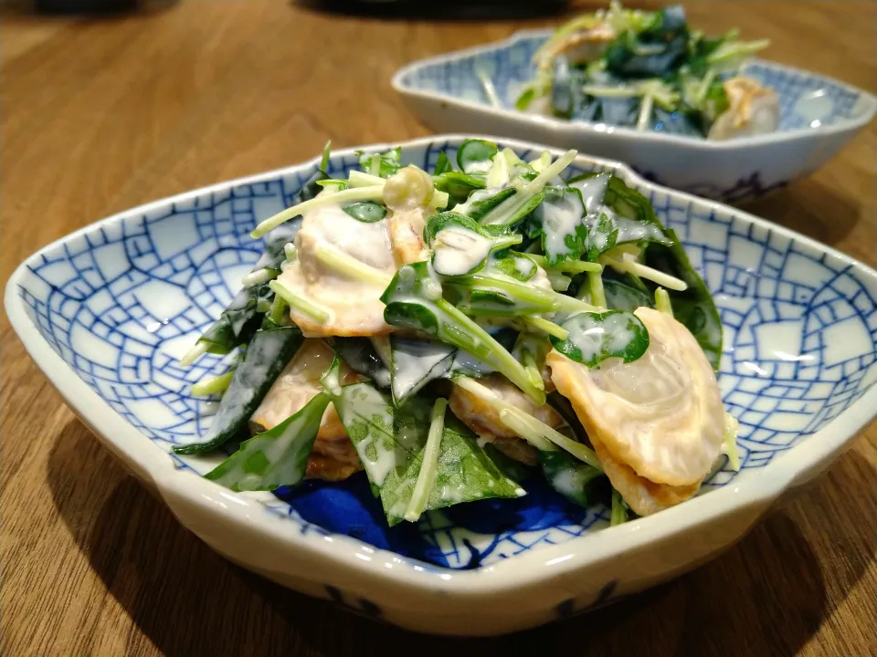 ベビーホタテのわさびマヨネーズ和え|古尾谷りかこさん