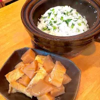 聖護院大根の煮付けと菜飯|めぐみさん
