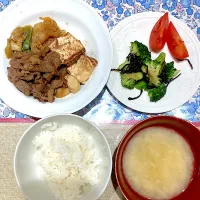 すき煮とブロッコリー塩昆布和え|おしゃべり献立さん